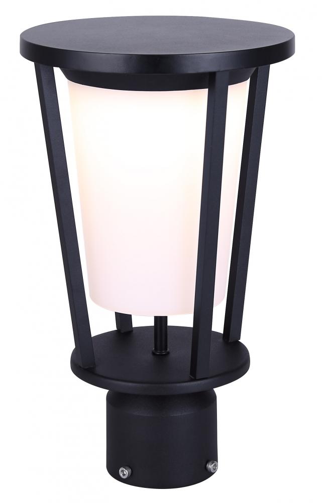 VERO. LOL675BK LED Integrated Outdoor Lantern Light, Black Finish