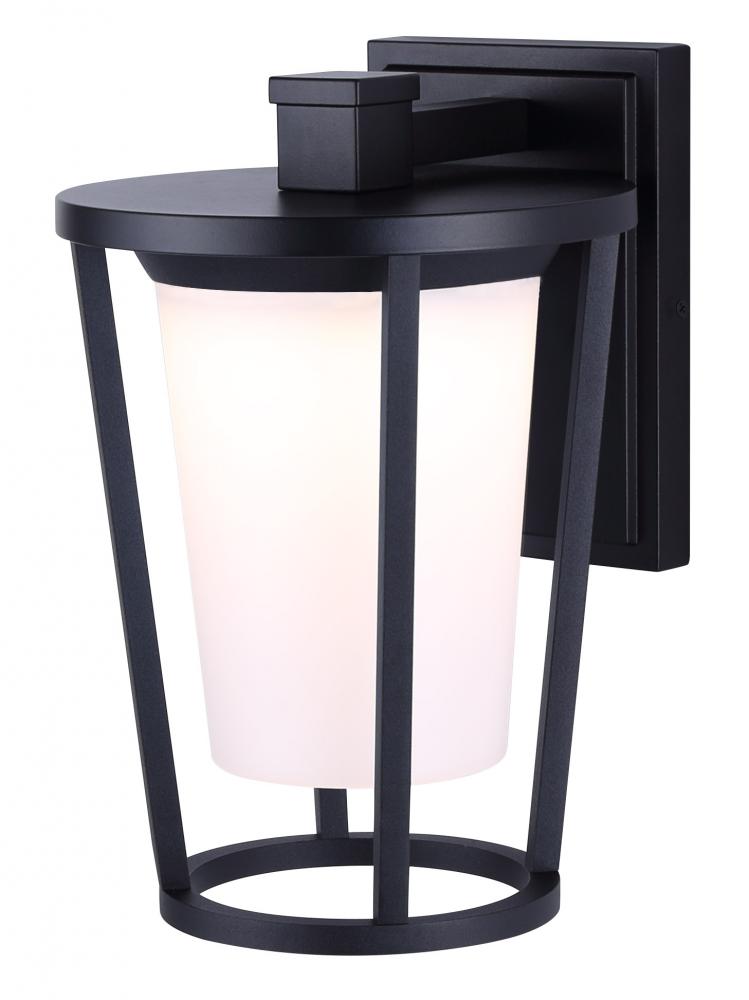 VERO. LOL674BK LED Integrated Outdoor Lantern Light, Black Finish