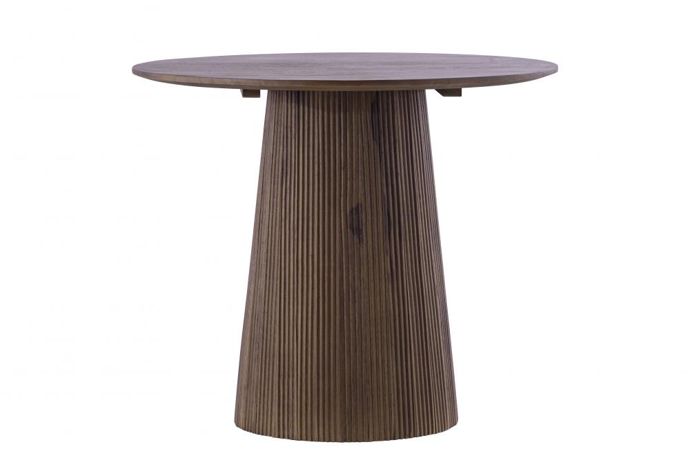 Madhy Brown Wood Side Table