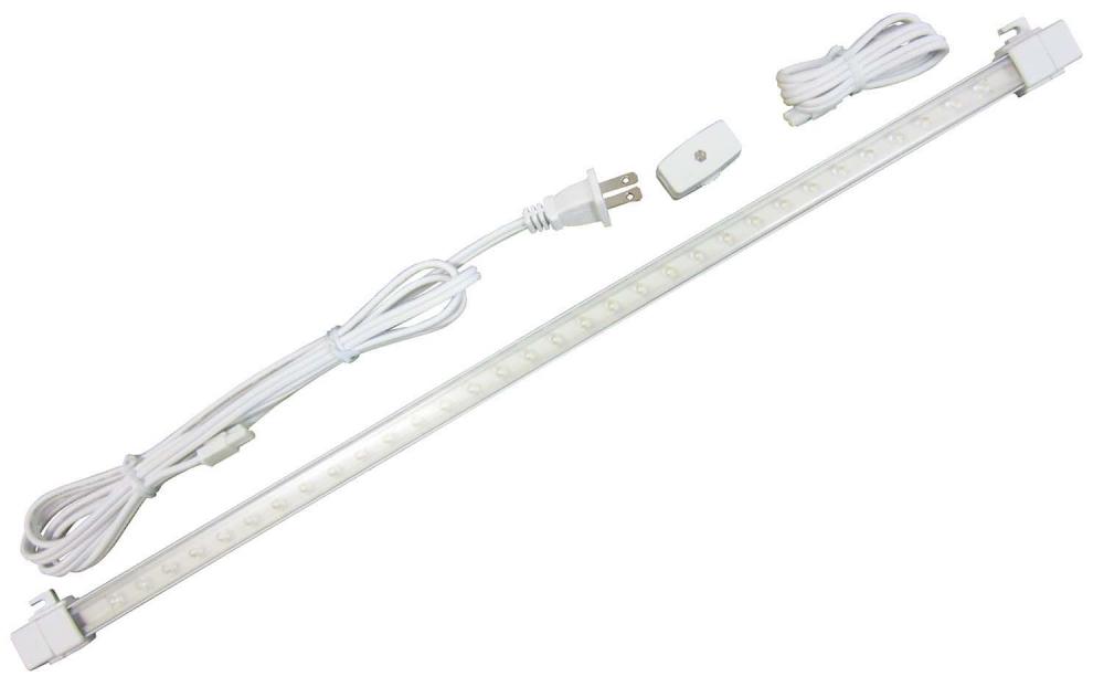 20" White LED Wand: 32 LEDs, 4100K, 120V, with cord, switch, and connector