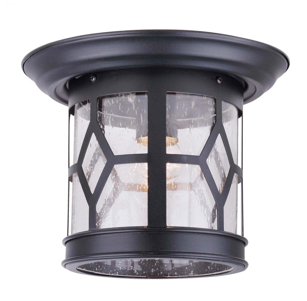 Atlanta 1 Light Outdoor Lantern, Black Finish