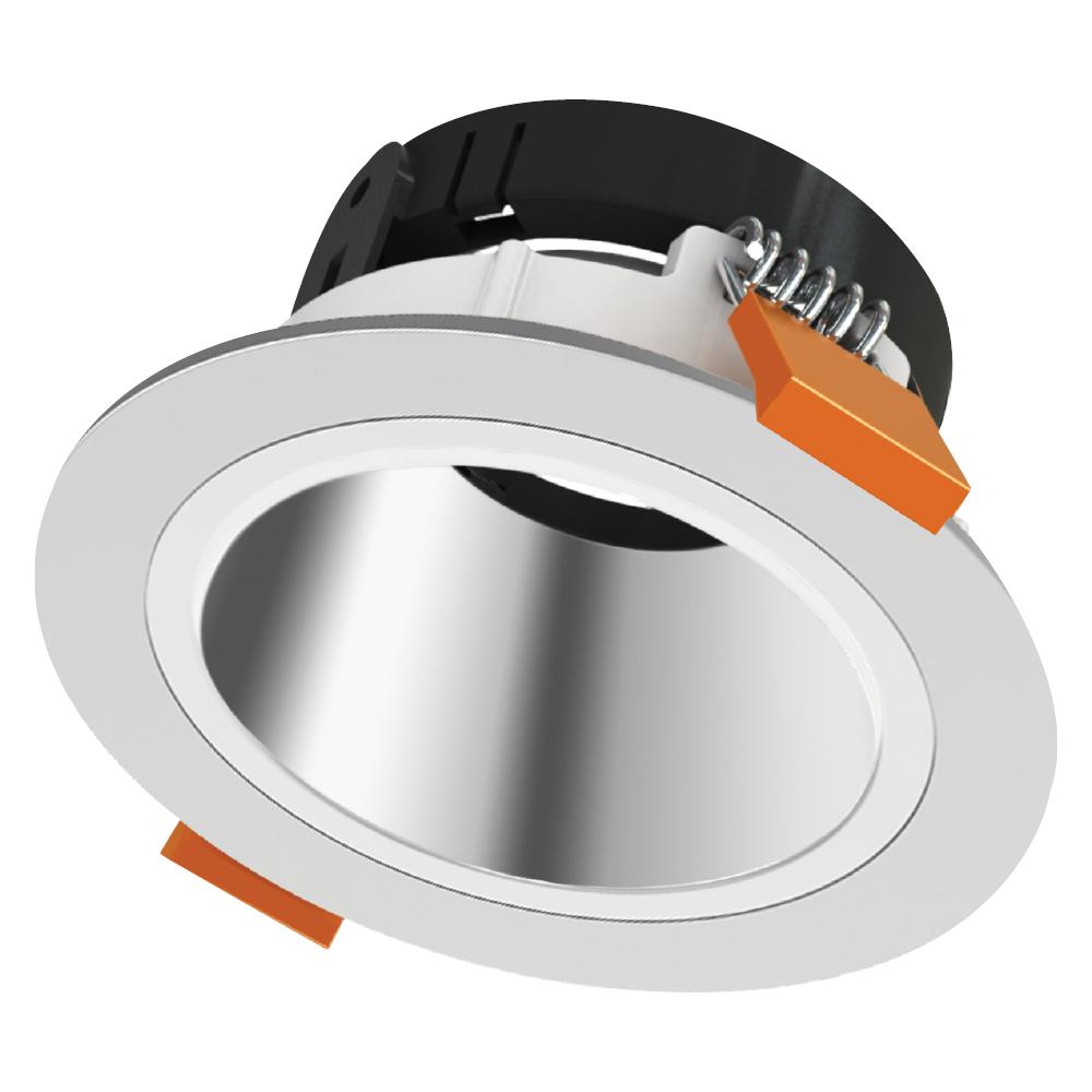 LED Lumeina Downlight Trim 4IN Chrome - Silver Reflector Round STANDARD