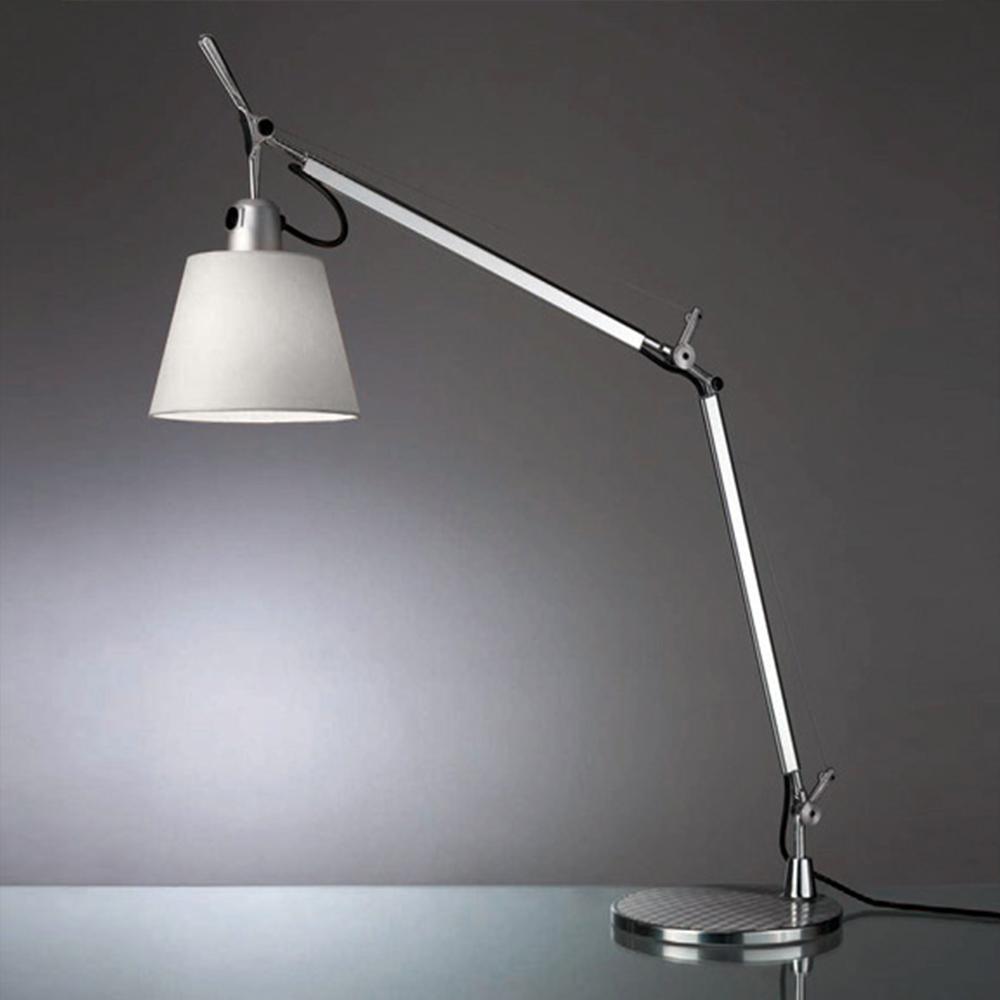 TOLOMEO WITH SHADE INC 75W E26 ALUM/FIBER W/BASE