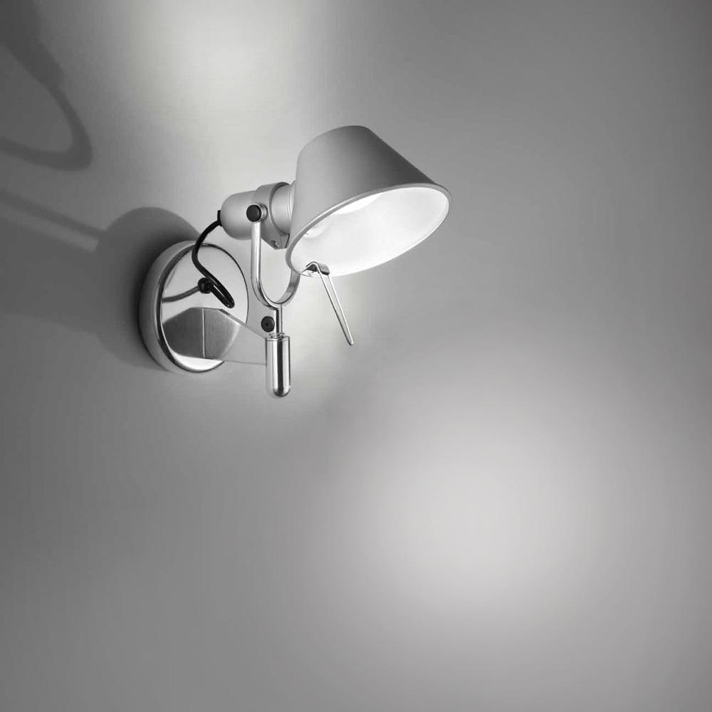 TOLOMEO MICRO WALL SPOT LED 8W 30K ALUM W/O SWITCH