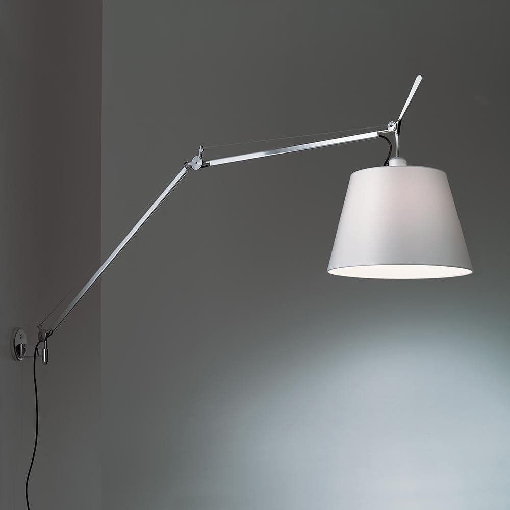 TOLOMEO MEGA WALL W/12" DIFF FIBER INC 150W E26 ALUM