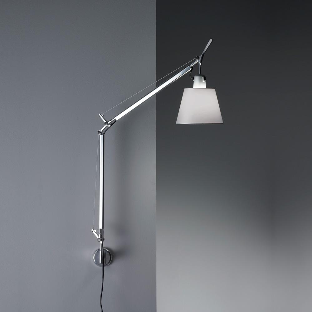 TOLOMEO W/SHADE(FIBER) INC 75W E26 W/"S" BRACKET(ALU)