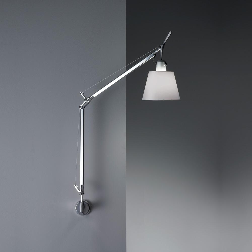 TOLOMEO W/SHADE(FIBER) INC 75W E26 W/"J" BRACKET(ALU)