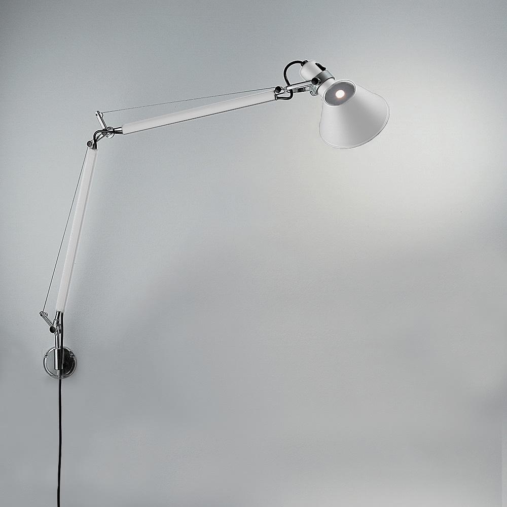 TOLOMEO CLASSIC INC 100W E26 WHITE W/"S" BRACKET(ALU)