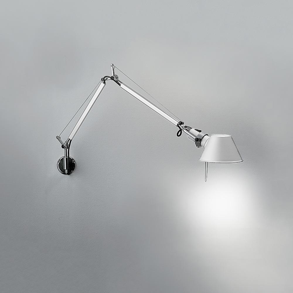 TOLOMEO MINI INC 100W E26 WHITE W/"J" BRACKET(ALU)