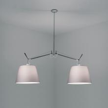 Artemide TOL1014 - TOLOMEO DBL. SHADE SUSP. W/14" DIFF. FIBER INC 2X150W