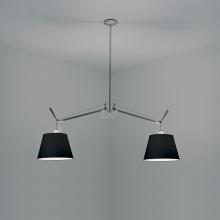 Artemide TOL1048 - TOLOMEO DBL. SHADE SUSP. W/12" DIFF BLACK INC 2X150W