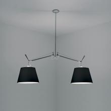 Artemide TOL1050 - TOLOMEO DBL. SHADE SUSP. W/14" DIFF. BLACK INC 2X150W