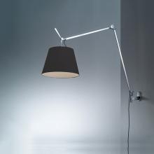 Artemide TLM1109 - TOLOMEO MEGA WALL W/12" DIFF BLACK FIBER INC 150W E26 ALUM