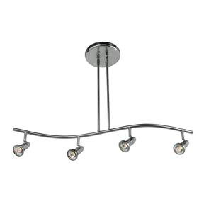 4 Light Adjustable Pendant or Semi-Flush