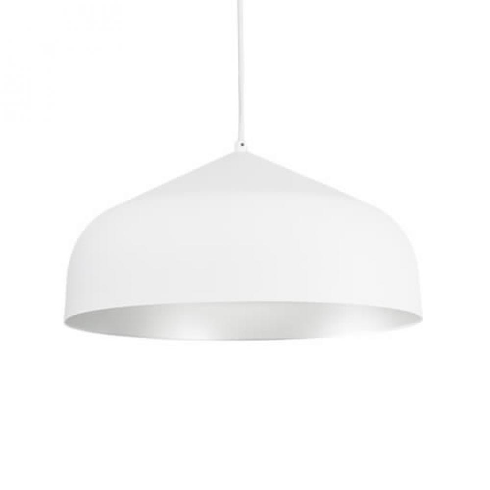 Helena 17-in White/Silver 1 Light Pendant