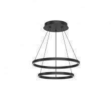  CH87224-BK - Cerchio 24-in Black LED Chandeliers