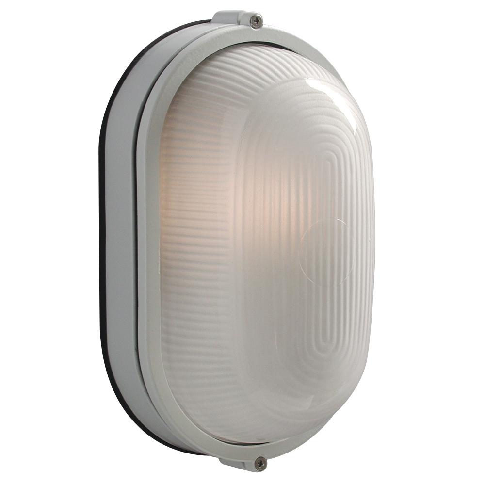 Cast Aluminum Marine Light - White w/ Frosted Glass