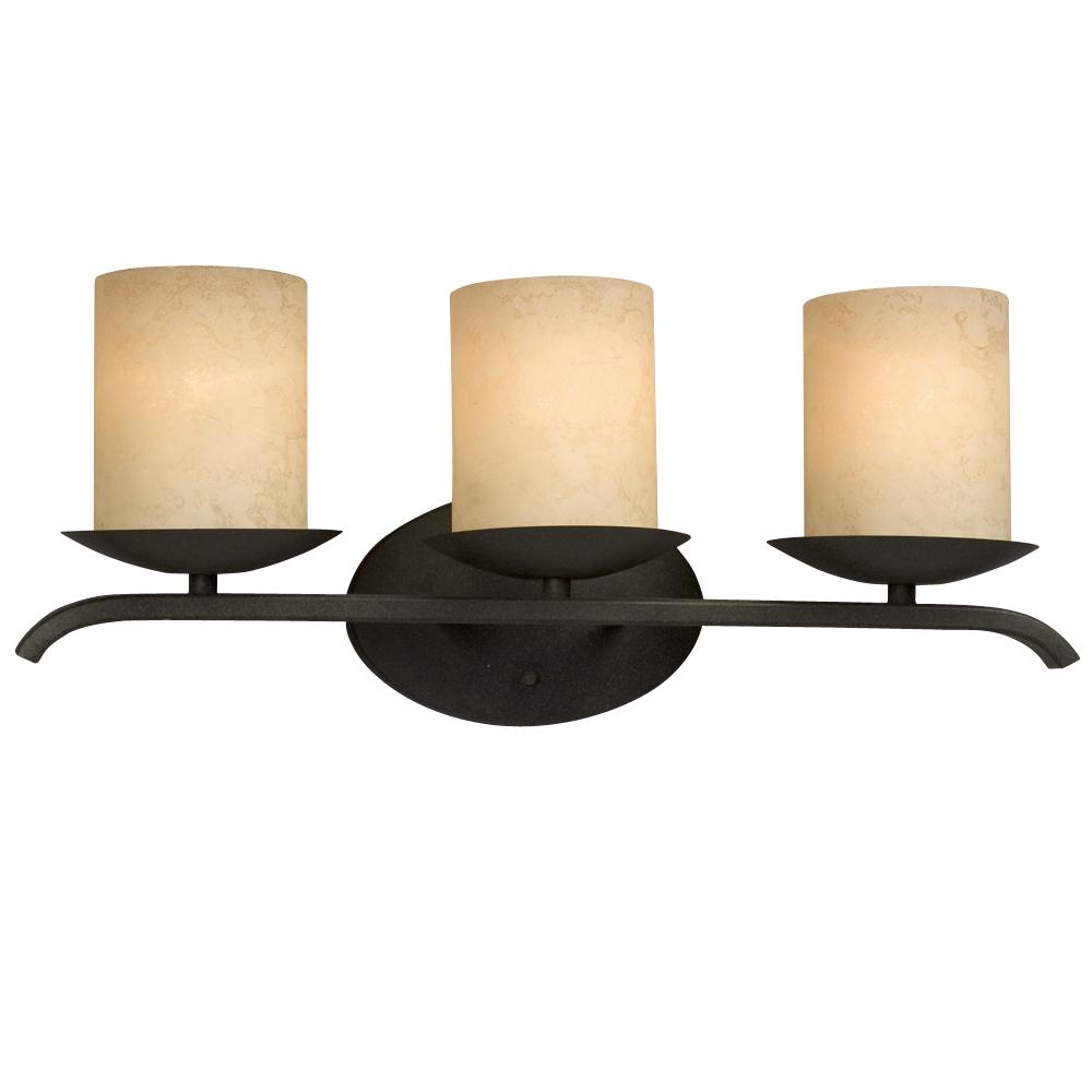 Three Light Bronze Vanity