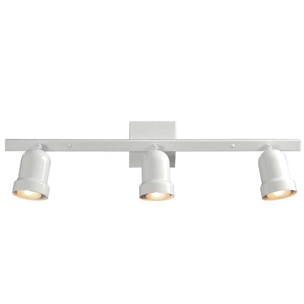 Three Light Track Light - White