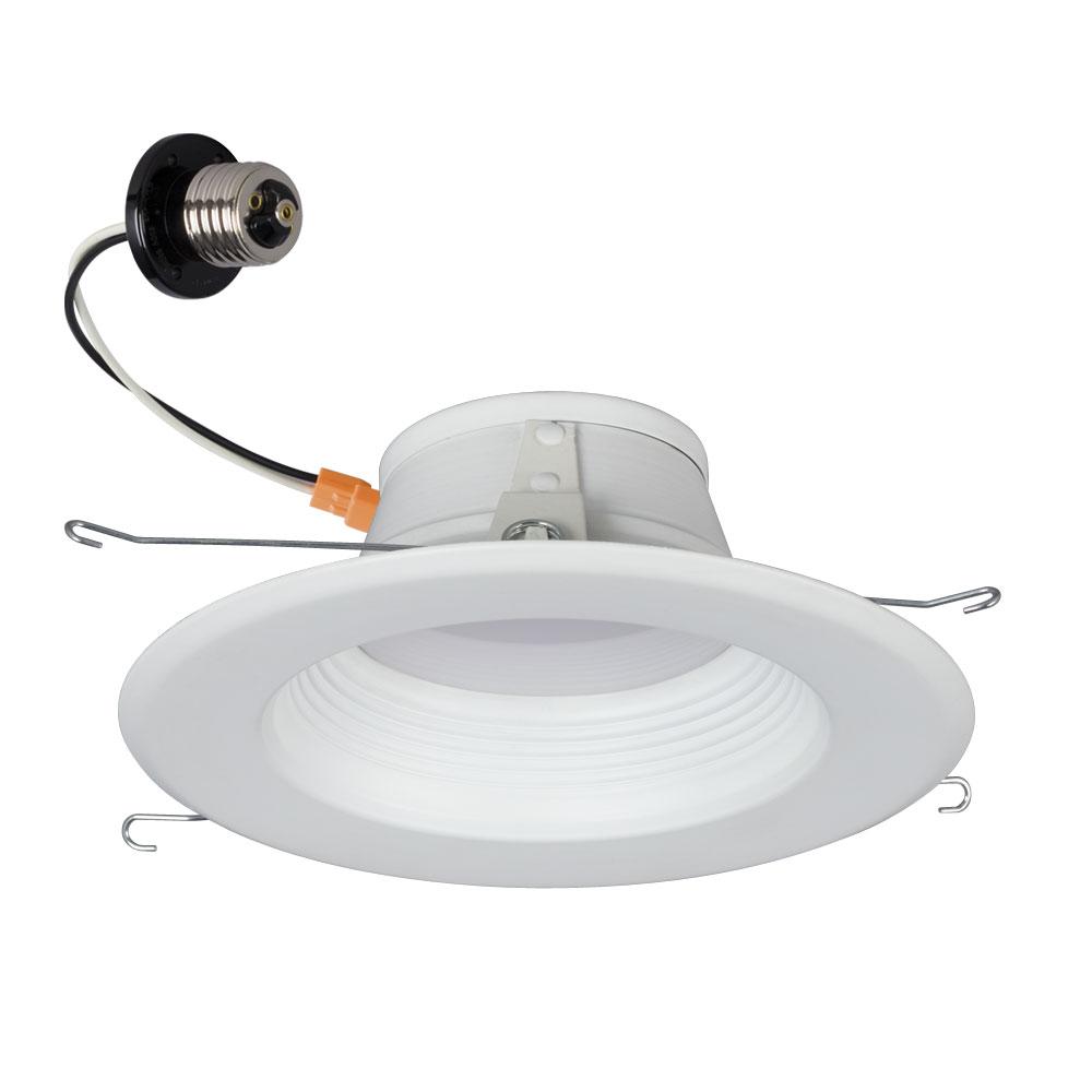 5"/6" Dimmable AC LED Down Light, Baffle White Trim, Driveless LED