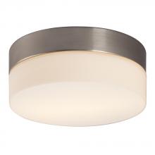 Galaxy Lighting 612312BN - Flushmount - Brushed Nickel with Satin White Glass