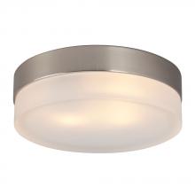 Galaxy Lighting 615272BN-113NPF - Flush Mount Ceiling Light - in Brushed Nickel finish with Frosted Glass