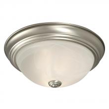 Galaxy Lighting 625031PT - Flush Mount - Pewter w/ Marbled Glass