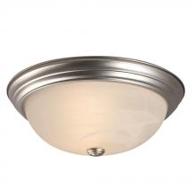 Galaxy Lighting 635033PT 2PL13 - Flush Mount Ceiling Light - in Pewter finish with Marbled Glass