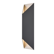  DVP43082SS+BK - Brecon Outdoor Triangular 24 Inch 2 Light Sconce