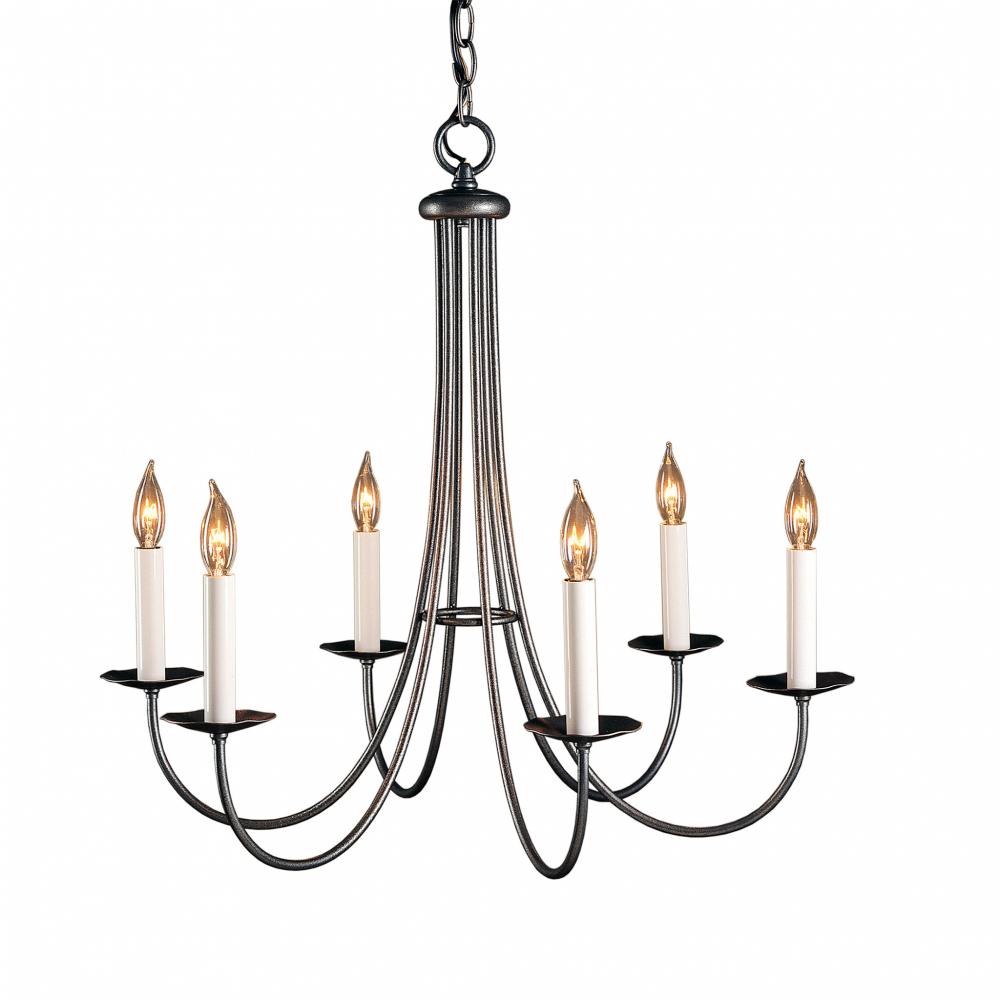 Simple Sweep 6 Arm Chandelier