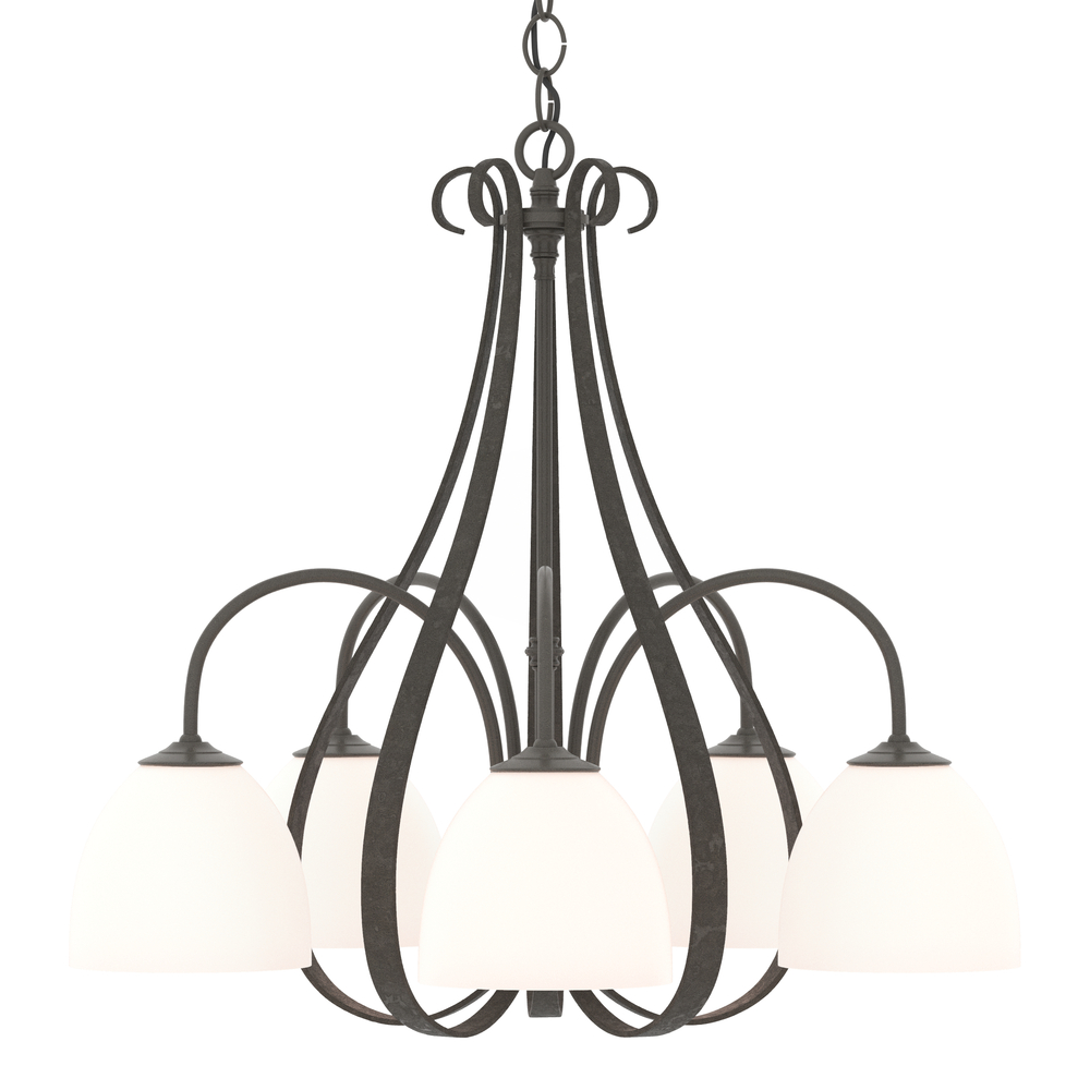 Sweeping Taper 5 Arm Chandelier