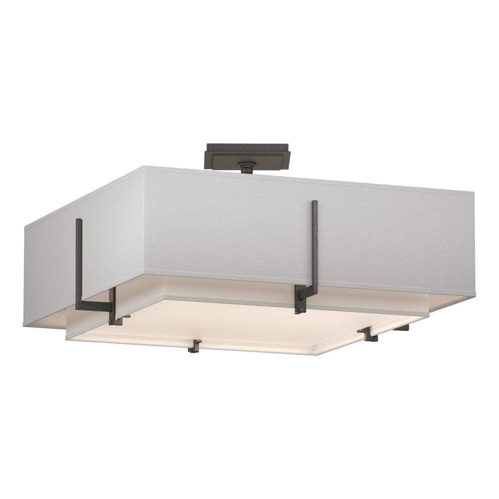 Exos Square Double Shade Semi-Flush