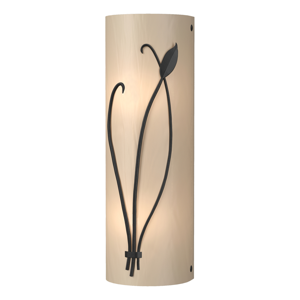 Forged Leaf and Stem Sconce