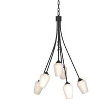 Hubbardton Forge - Canada 103043-SKT-10-GG0303 - Flora 6 Arm Chandelier