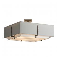 Hubbardton Forge - Canada 126513-SKT-07-SF2012-SJ2401 - Exos Square Large Double Shade Semi-Flush