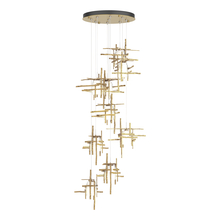 Hubbardton Forge - Canada 131109-SKT-STND-86-YC0305 - Tura 9-Light Frosted Glass Pendant