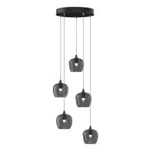  131123-SKT-STND-89-YL0709 - Ume 5-Light Pendant