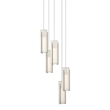 Hubbardton Forge - Canada 131124-SKT-LONG-84-GG0065 - Exos Glass 5-Light Pendant