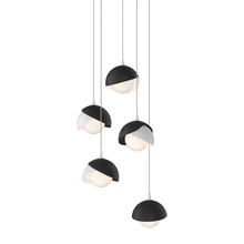 Hubbardton Forge - Canada 131125-SKT-LONG-02-10-GG0711 - Brooklyn 5-Light Double Shade Pendant