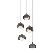 Hubbardton Forge - Canada 131125-SKT-LONG-05-89-GG0711 - Brooklyn 5-Light Double Shade Pendant