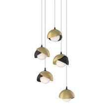  131125-SKT-LONG-10-86-GG0711 - Brooklyn 5-Light Double Shade Pendant