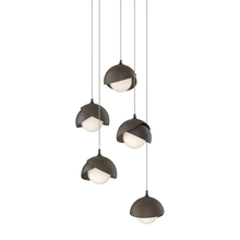 Hubbardton Forge - Canada 131125-SKT-LONG-14-05-GG0711 - Brooklyn 5-Light Double Shade Pendant