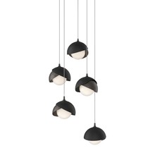  131125-SKT-LONG-14-10-GG0711 - Brooklyn 5-Light Double Shade Pendant