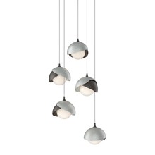  131125-SKT-LONG-14-82-GG0711 - Brooklyn 5-Light Double Shade Pendant