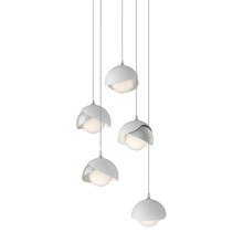 Hubbardton Forge - Canada 131125-SKT-LONG-82-02-GG0711 - Brooklyn 5-Light Double Shade Pendant