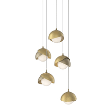 Hubbardton Forge - Canada 131125-SKT-LONG-84-86-GG0711 - Brooklyn 5-Light Double Shade Pendant