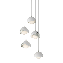 Hubbardton Forge - Canada 131125-SKT-LONG-85-02-GG0711 - Brooklyn 5-Light Double Shade Pendant