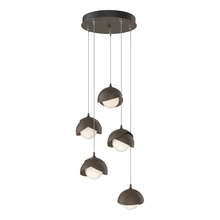 Hubbardton Forge - Canada 131125-SKT-STND-05-05-GG0711 - Brooklyn 5-Light Double Shade Pendant