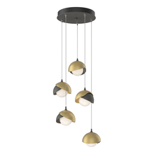 Hubbardton Forge - Canada 131125-SKT-STND-20-86-GG0711 - Brooklyn 5-Light Double Shade Pendant