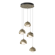 Hubbardton Forge - Canada 131125-SKT-STND-84-84-GG0711 - Brooklyn 5-Light Double Shade Pendant